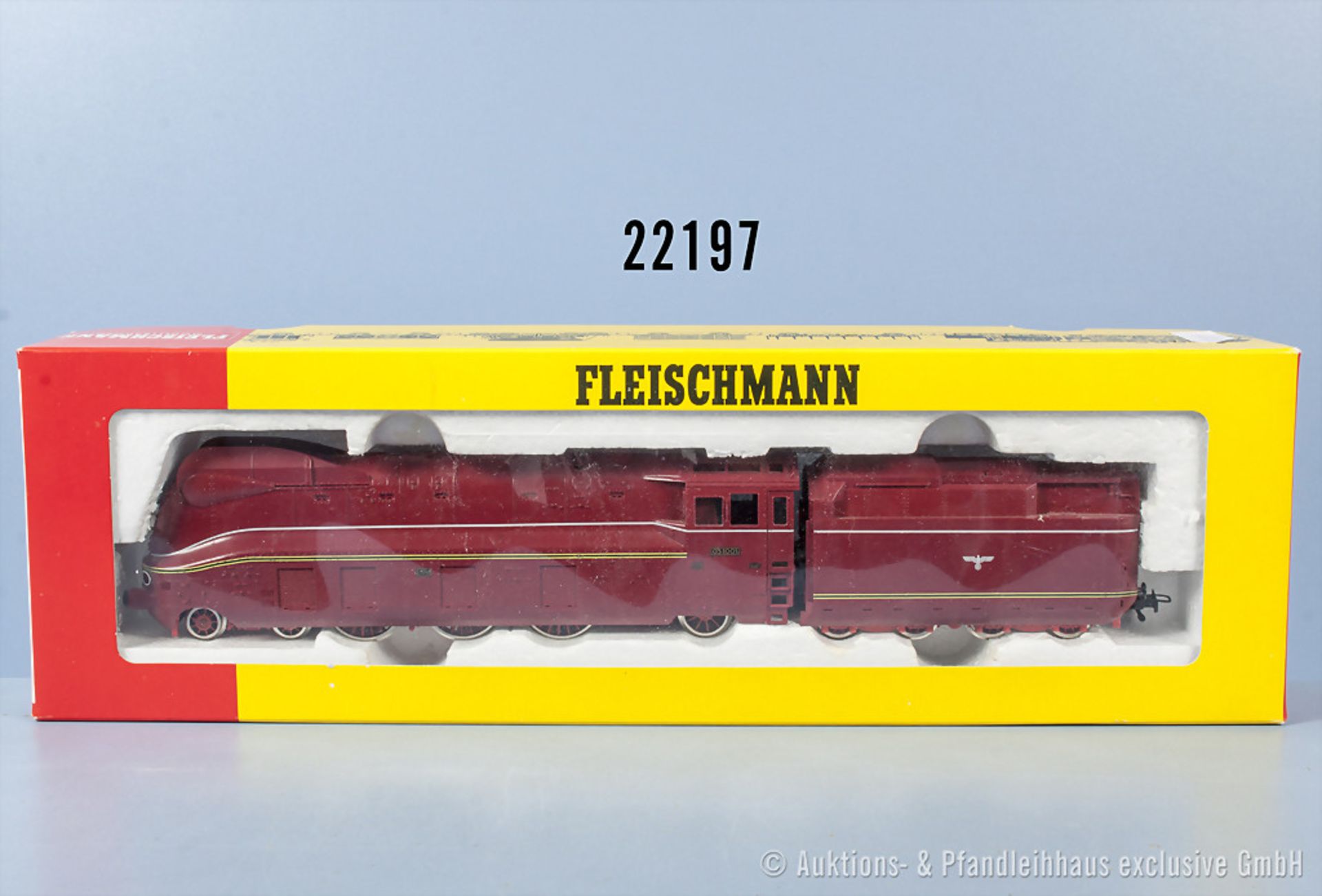 Fleischmann H0 4173 Stromlinienschlepptenderlok der DRG, BN 03 1001, Achsfolge 2'C'1, Tender 4-A,
