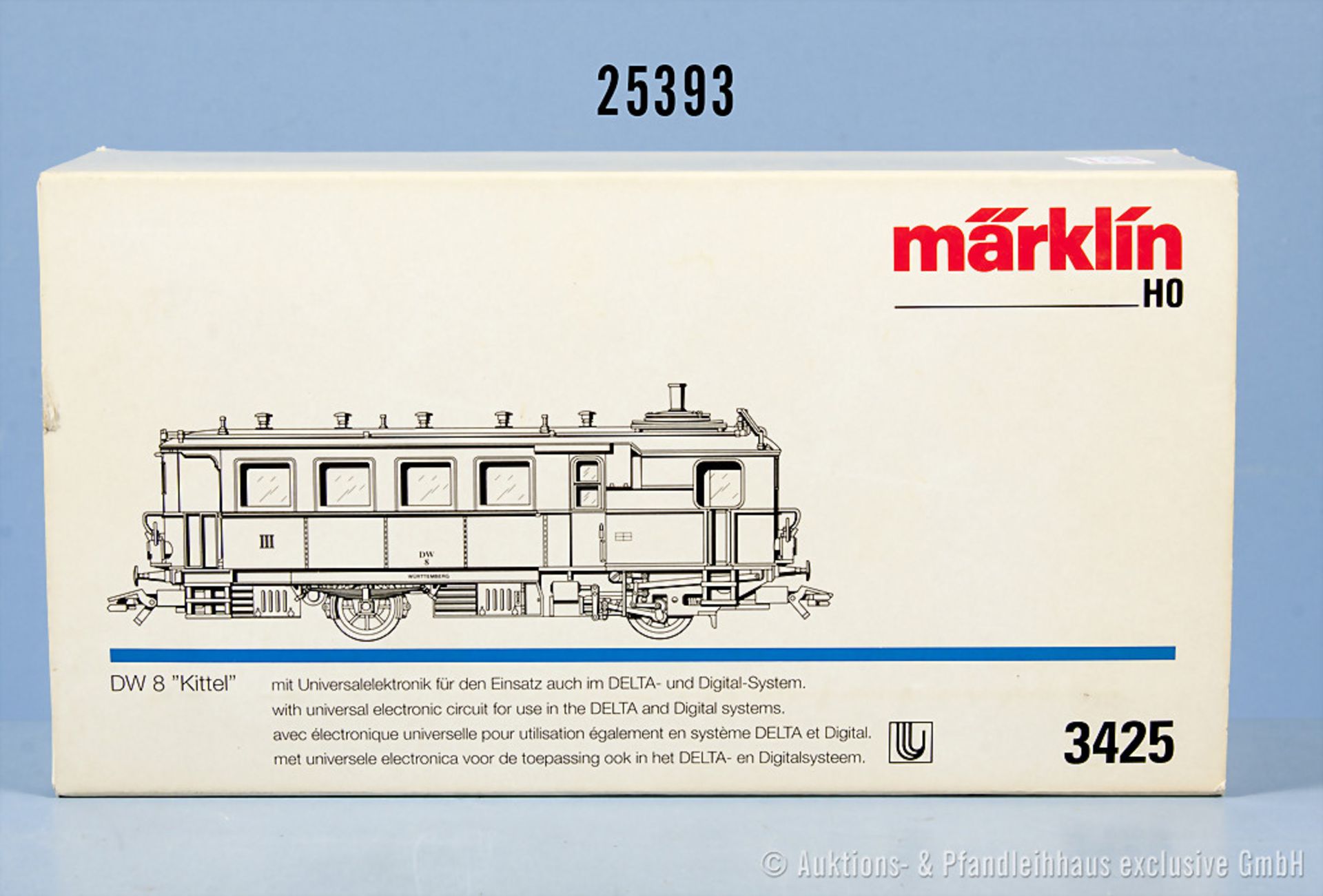 Märklin Delta digital H0 3425 Dampftriebwagen der K.W.St.E., BN 14, Zustand 1, in OVP, OVP mit