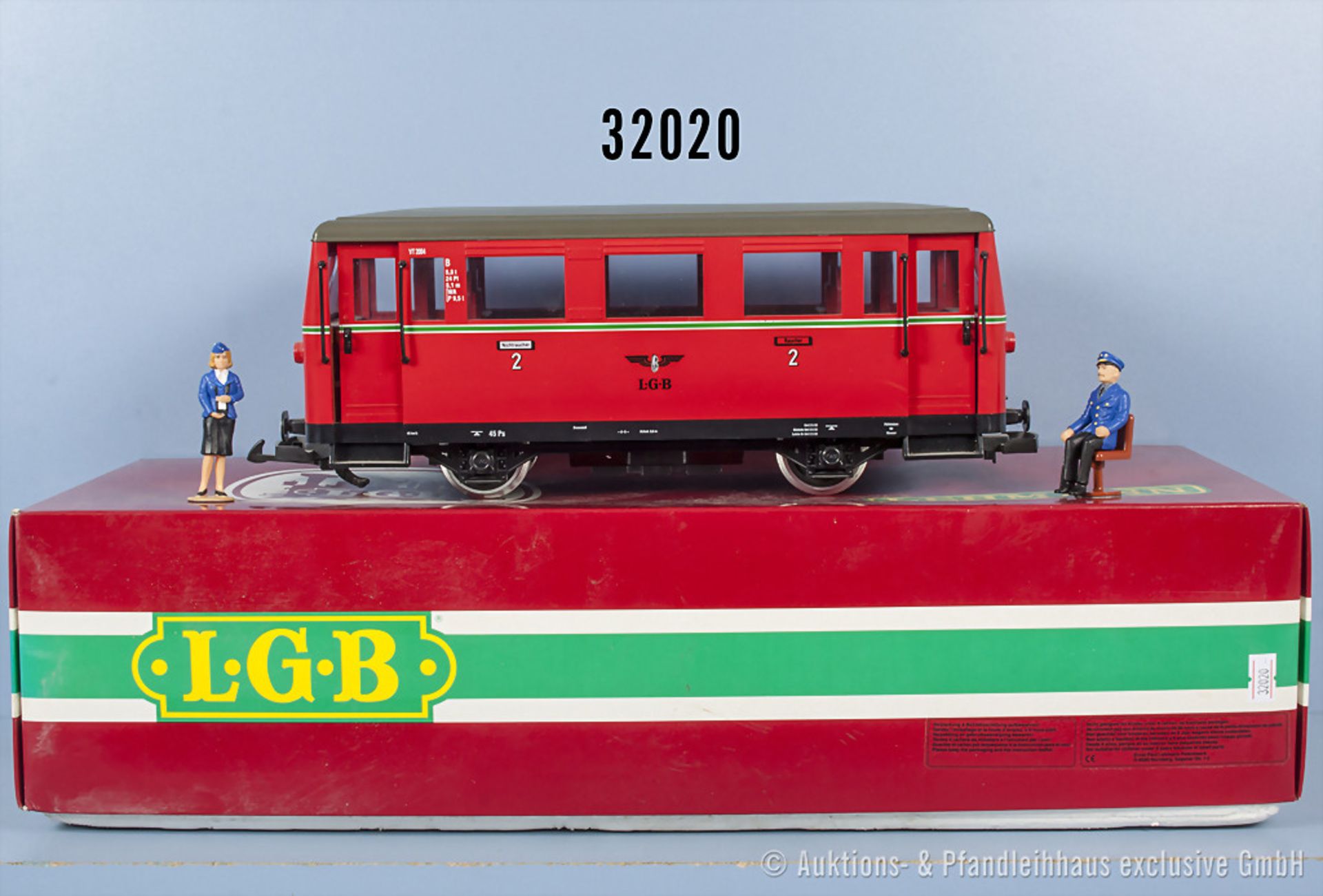 LGB Spur IIm 2064 Dieseltriebwagen, BN VT 20 64, Zustand 1-2, in OVP, mit kleinen Kratzern, OVP