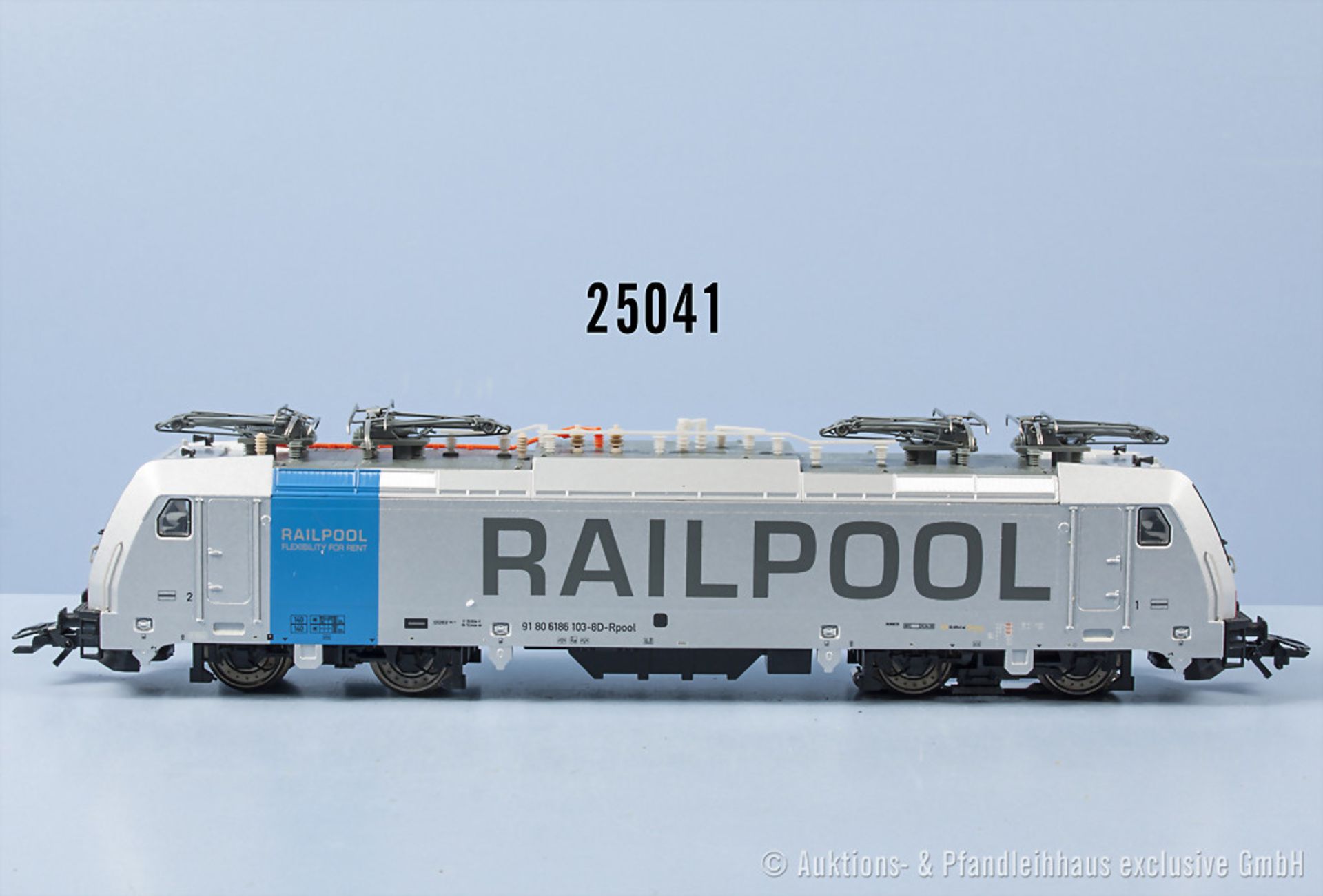 Märklin fx digital H0 E-Lok der "Railpool", BN 186 103, aus Startpackung 29450, Zustand 1-2,