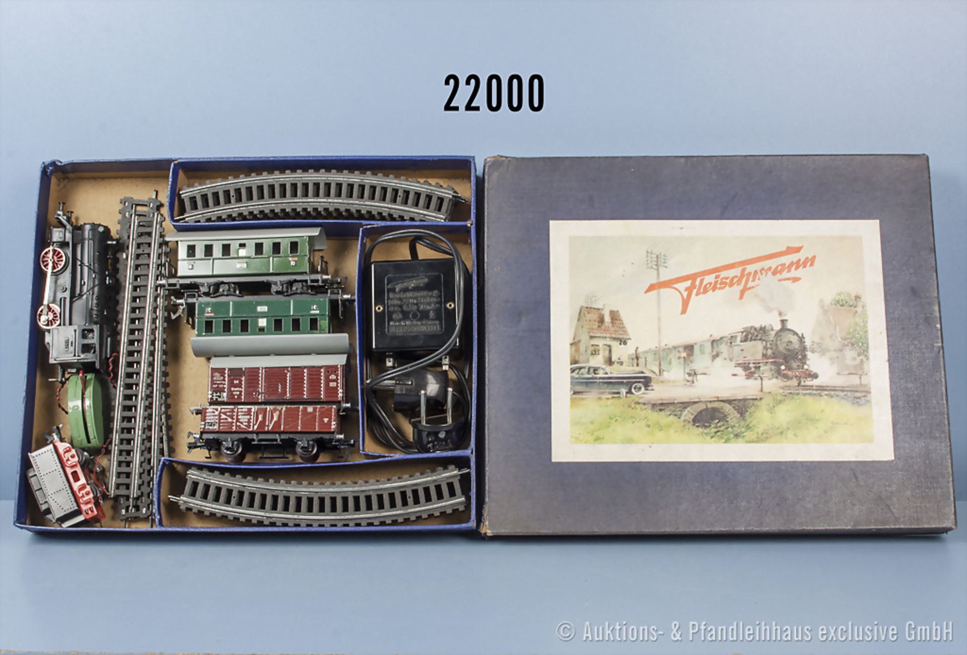 Fleischmann H0 1006/2 P Startpackung, dabei Schlepptenderlok, BN 1954, Achsfolge B, tender 2-A (