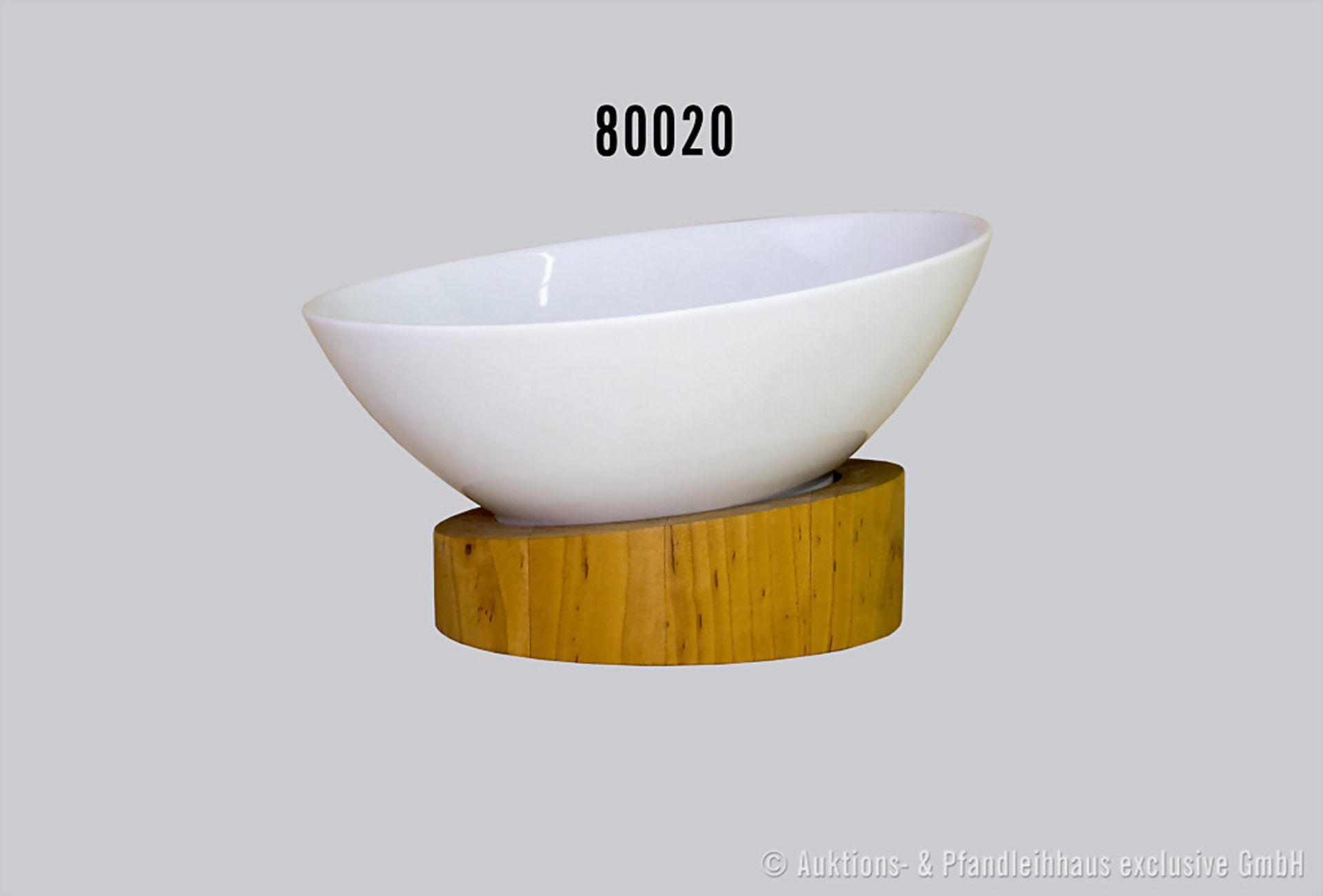 Rosenthal Porzellan Schale, studio-linie, Serie Suomi, Dekor Pure Nature, weiß, D 21 cm, mit