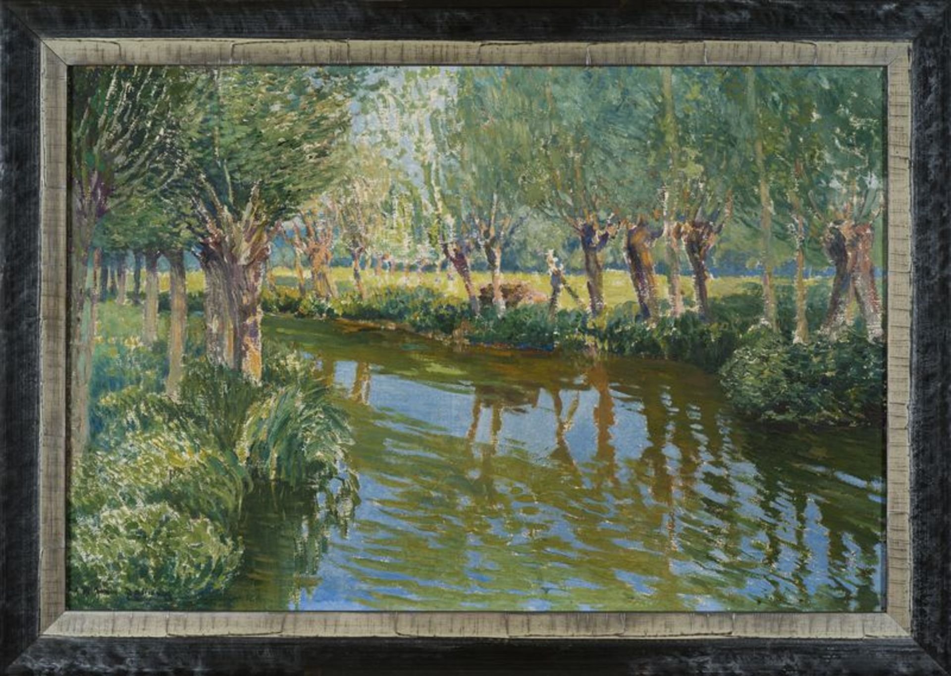 Vaclav RADIMSKY (1887-1946) - Epte - Huile sur toile signée en bas à gauche - 54 x [...]