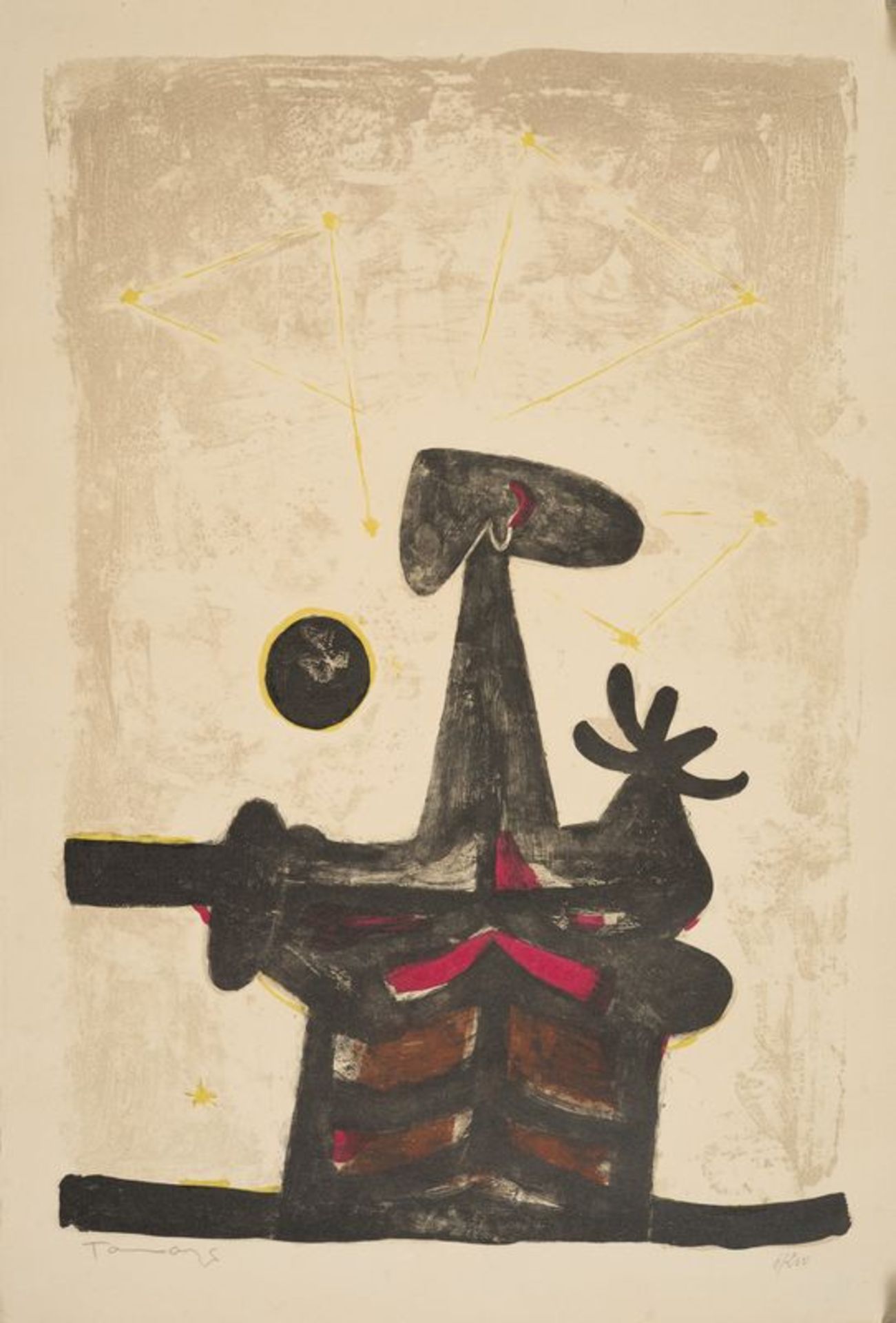 Rufino TAMAYO (1899-1991) - Composition - Lithographie signée au crayon et [...]