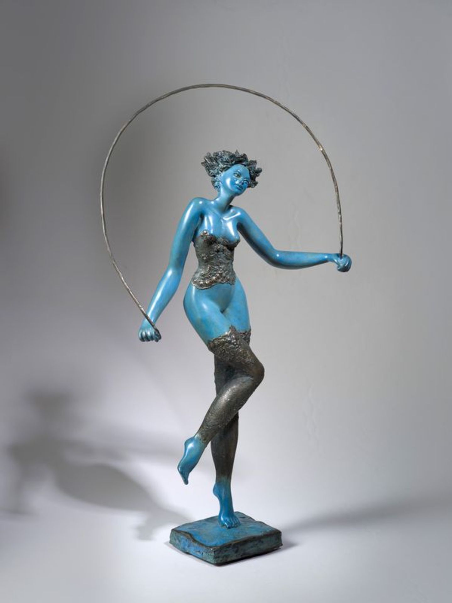JOSEPHA (1950) Saut à la corde, 2005 - Sculpture en bronze signée et numérotée [...]