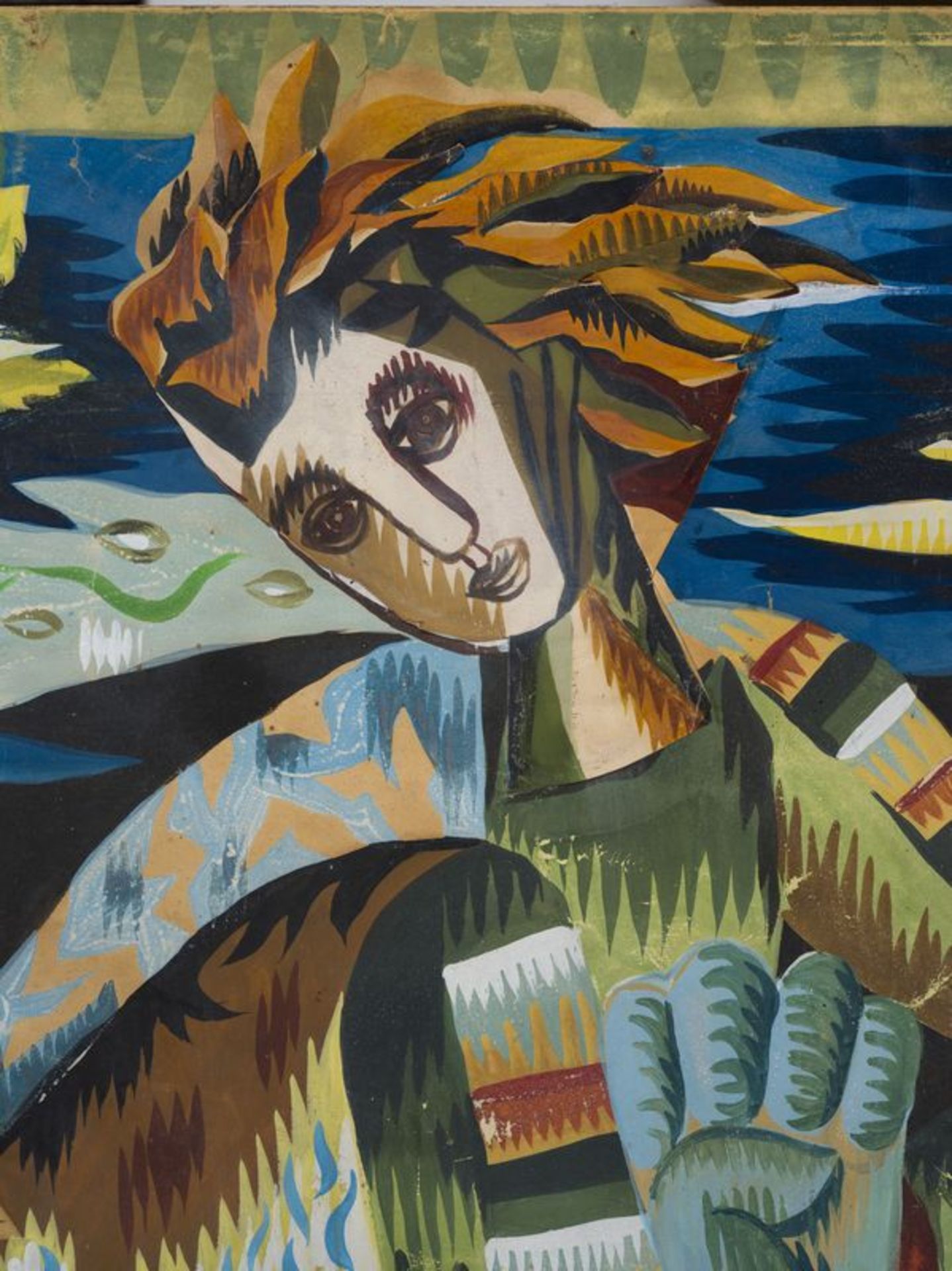 Theo TOBIASSE (1927-2012) - Personnage dans un paysage - Gouache sur papier [...] - Bild 2 aus 5