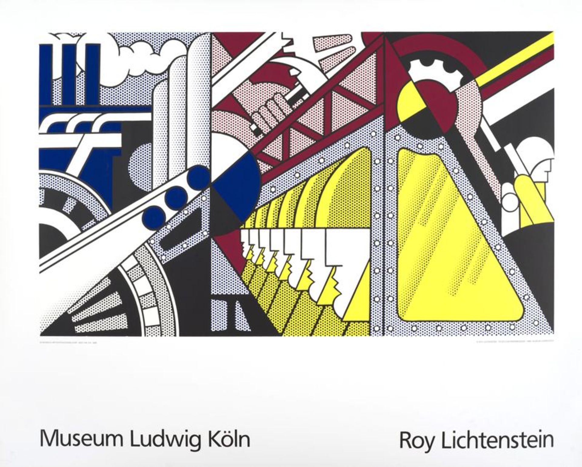 Roy Lichtenstein Museum Ludwig Koln, affiche en couleurs, 70 x 90 cm - - Roy [...]