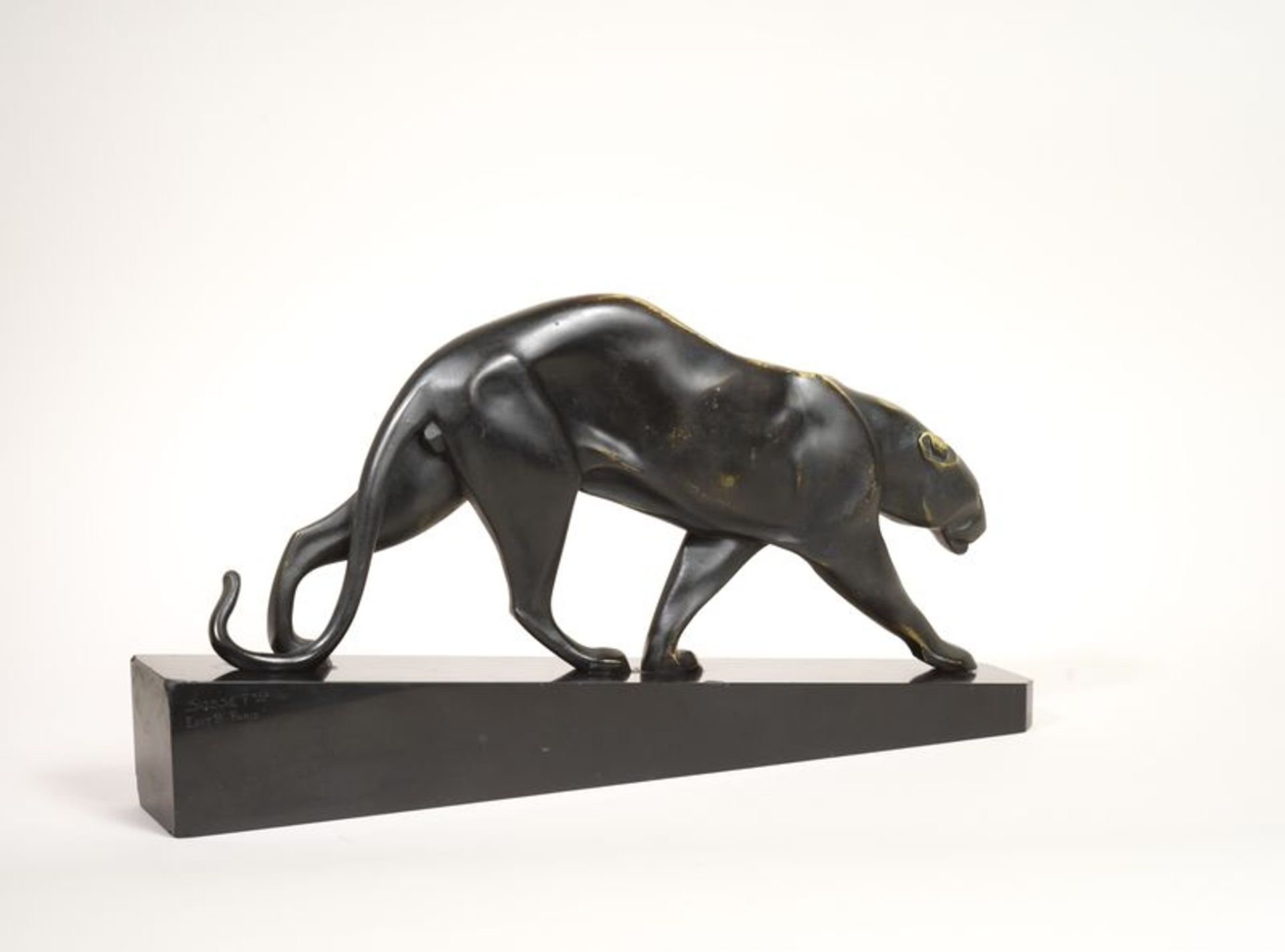 Maurice PROST (1894-1967)- Panthère marchant - Bronze à patine noire - Signée sur [...] - Bild 2 aus 3