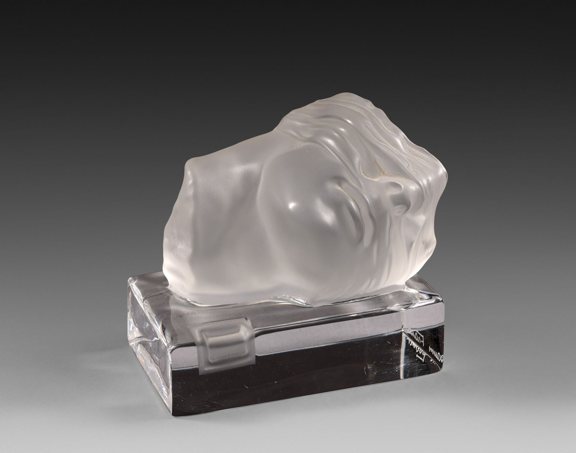 Igor MITORAJ (1944-2014) - Visage - Sculpture en verre réalisée par Daum France [...]