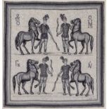Foulard Mosaique - in seta tonalità di grigi su fondo color panna, Hugo Grygkar, [...]