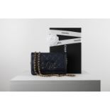 Chanel - Bag 19 cm - Bag 19 cm - Navy blue quilted caviar leather shoulder strap, [...]