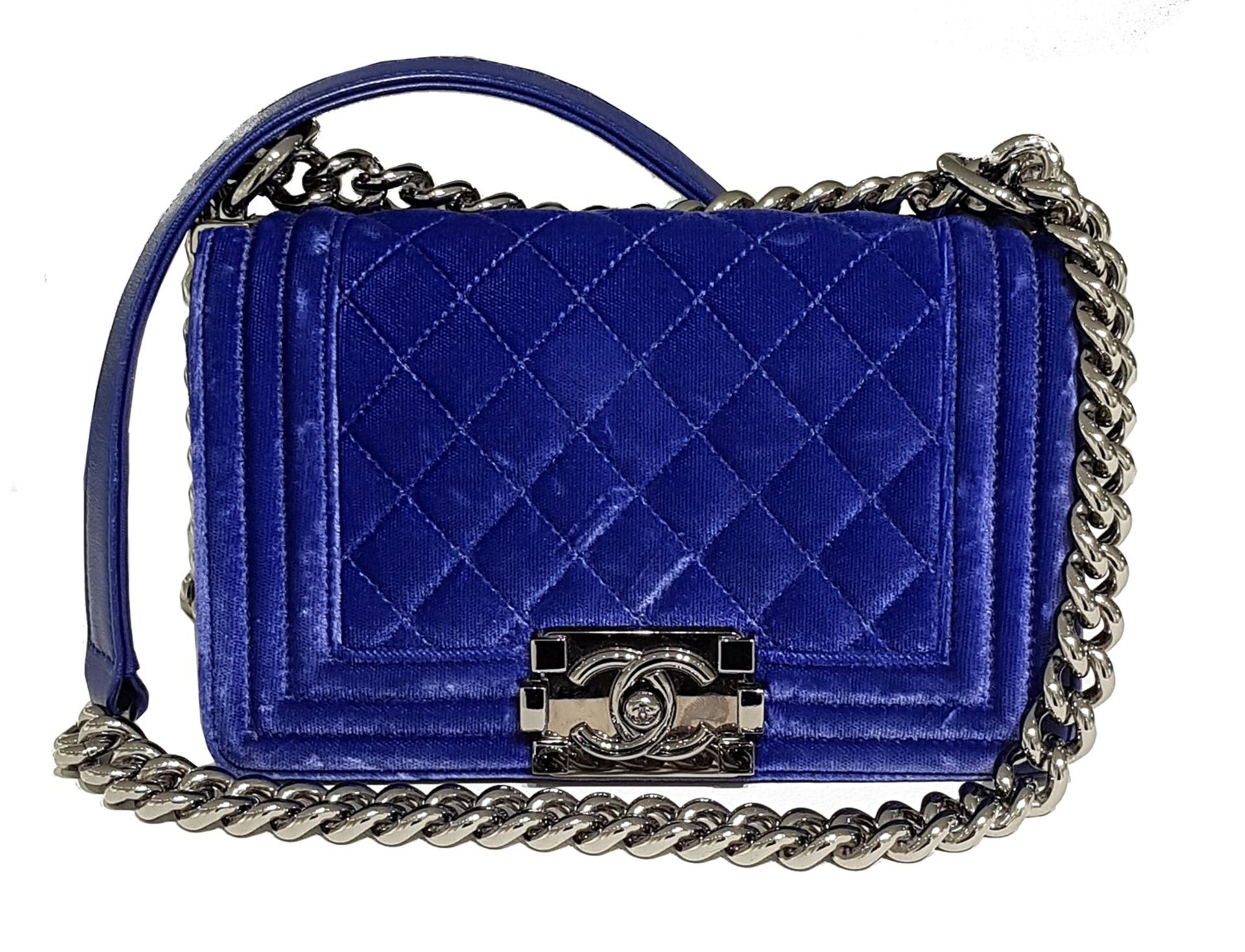 Chanel - Boy bag 20 cm - Boy bag 20 cm - Purple velvet quilted 20 cm Boy bag, [...]