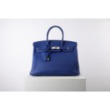 Hermès - Birkin Bag 35 cm - Birkin Bag 35 cm - Elecric blue togo leather 35 cm [...]