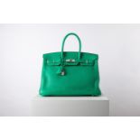 Hermès - Birkin Bag 35 cm - Birkin Bag 35 cm - Mint green taurillon clemence 35 cm [...]
