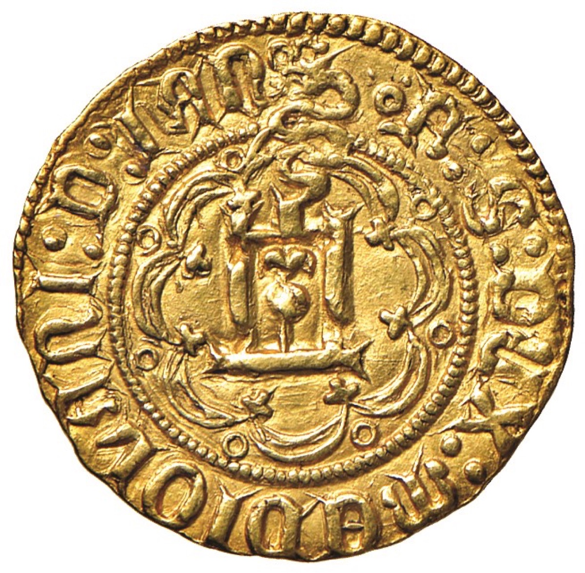 GENOVA. Francesco I Sforza (1464-1466) - Ducato.MIR 111. ORO, gr.3,48. Molto raro. [...]