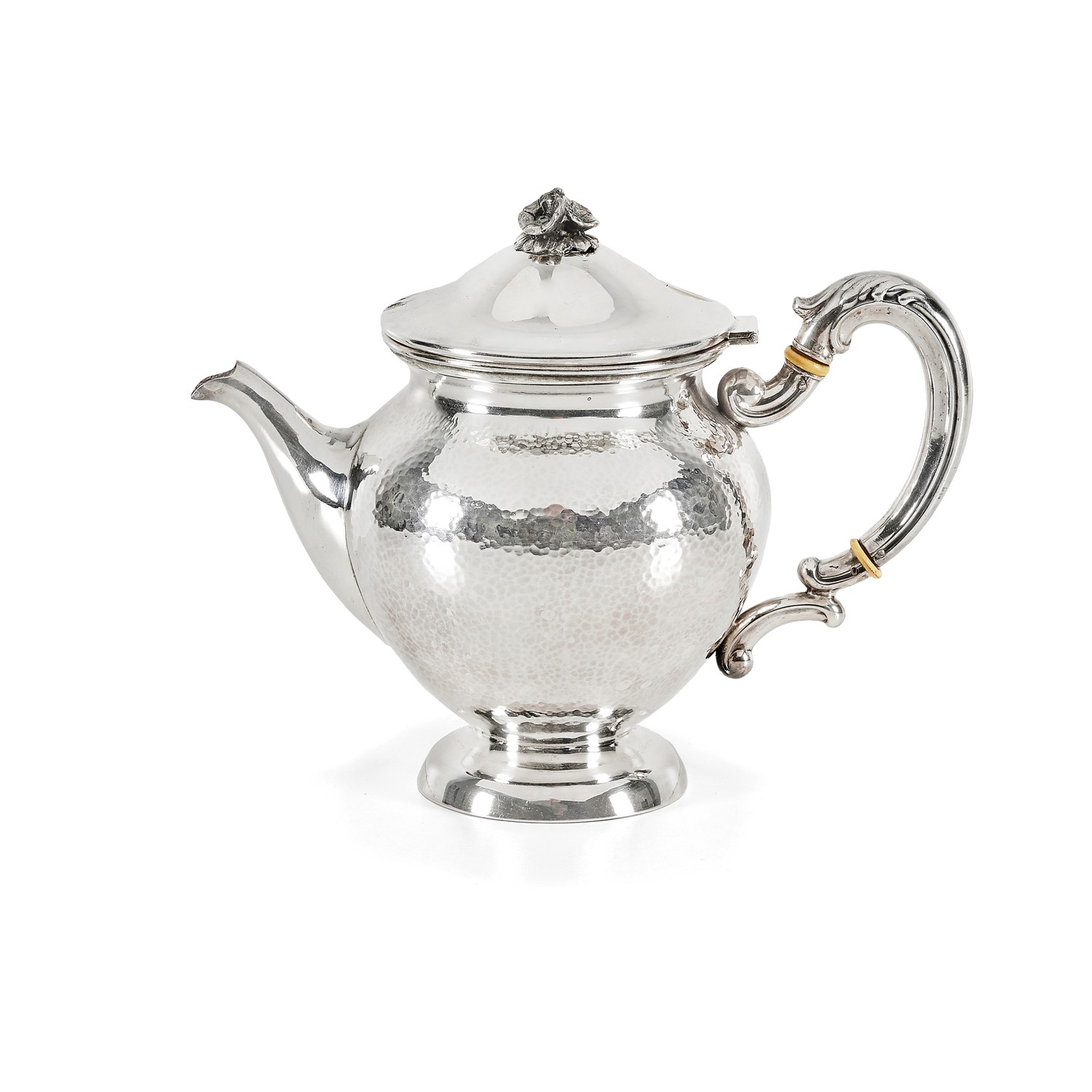 A silver teapot, Italy 20th Century - A silver teapot, Italy 20th Century - Weight g [...]