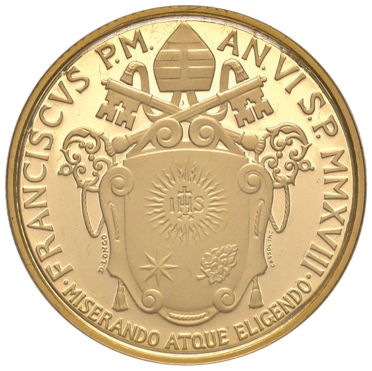 ROMA. Vaticano. Papa Francesco (dal 2013) - 50 euro 2018, l’ Ascensione di Cristo. [...]