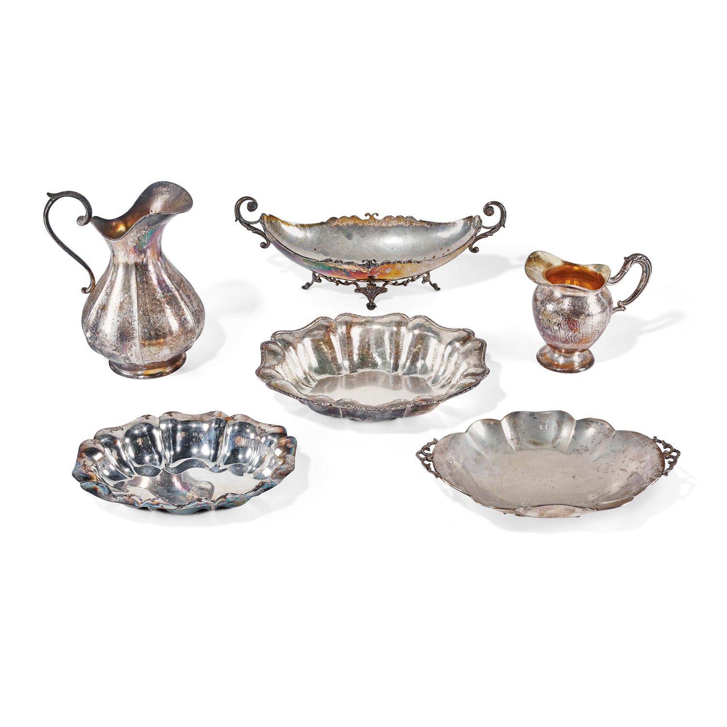 Six silver objects, Italy 20th Century - Six silver objects, Italy 20th Century - [...]