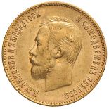 RUSSIA. Nicola II (1894-1917) - 10 rubli 1902. Friedb. 179. ORO, gr.8,60. BB/SPL -