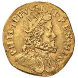 MILANO. Filippo IV di Spagna (1621-1665) - Quadrupla s.d. Crippa 2/D. MIR 359. ORO, [...]