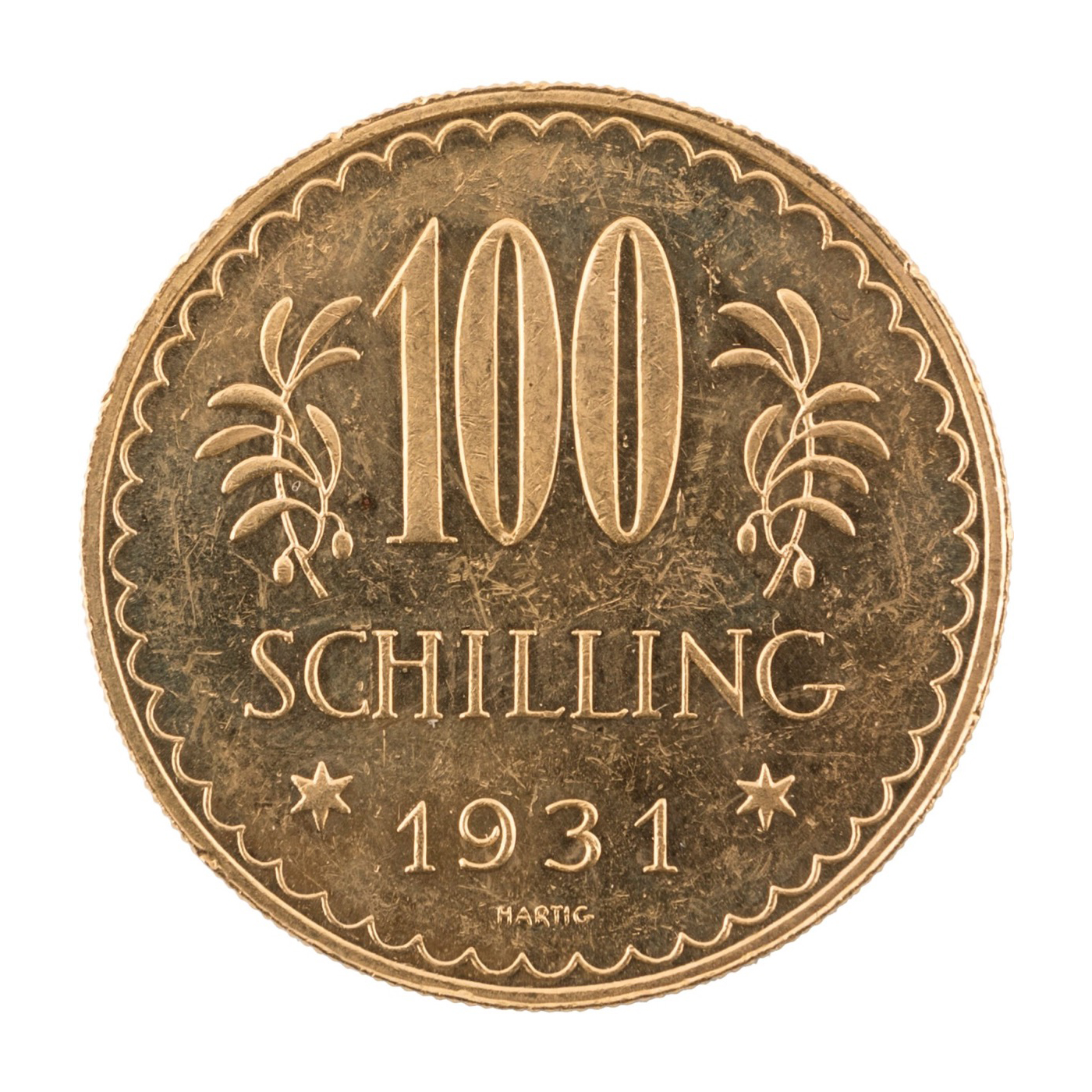 AUSTRIA. Repubblica - 100 scellini 1931. KM 2841. ORO, gr. 23,48. SPL/FDC - - Image 2 of 2