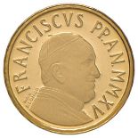 ROMA. Vaticano. Papa Francesco (dal 2013) - 10 euro 2015, Il Battesimo. ORO, gr.3, [...]