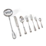 Silver cutlery, Italy 20th Century - Silver cutlery, Italy 20th Century - Weight kg [...]