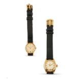 Ebel e Tudor - Two 18K yellow gold lady's wristwatches, Ebel and Tudor, defects - Two [...]