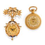 Two gilded metal and 18K yellow gold watches - Two gilded metal and 18K yellow gold [...]