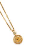 Visconti - A 18K yellow gold watch with necklace, Visconti - A 18K yellow gold watch [...]