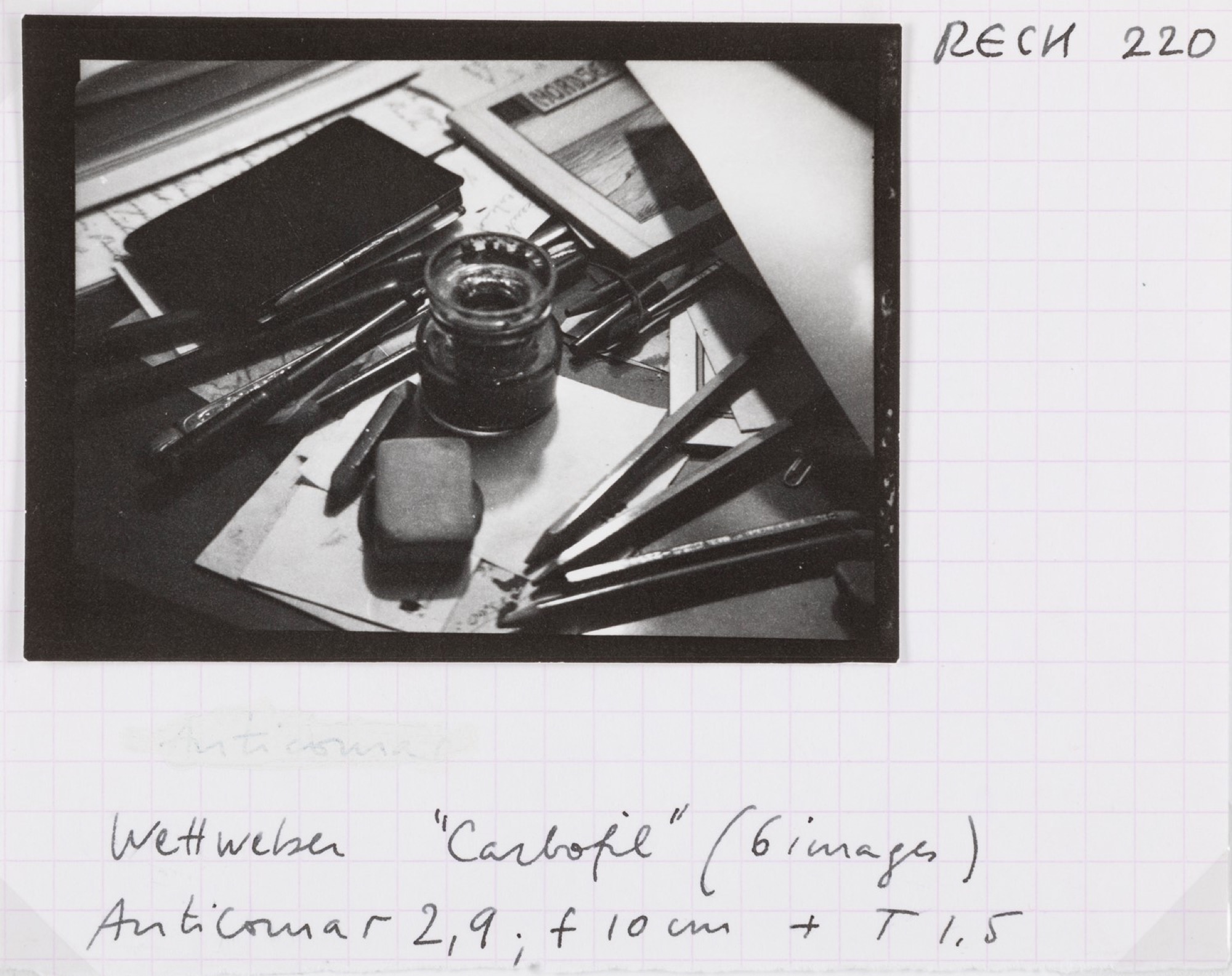 Raoul Hausmann (1886-1971) - Untitled (Pencils and inkwell), years 1930 - Gelatin [...]