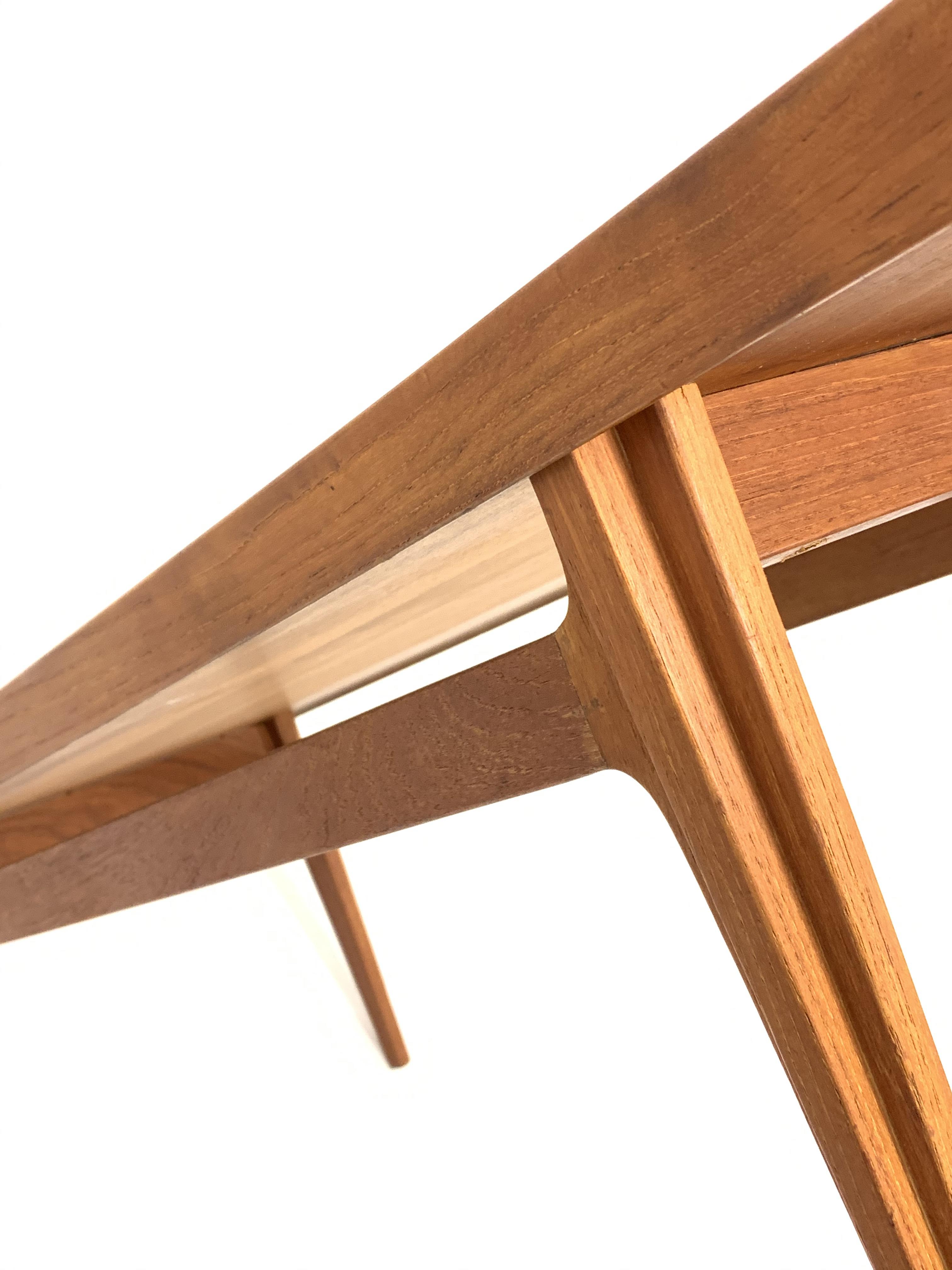 Finn Juhl for France & Sons - Rare early 'model. 532' solid teak coffee table, outer facing ridge - Image 6 of 7