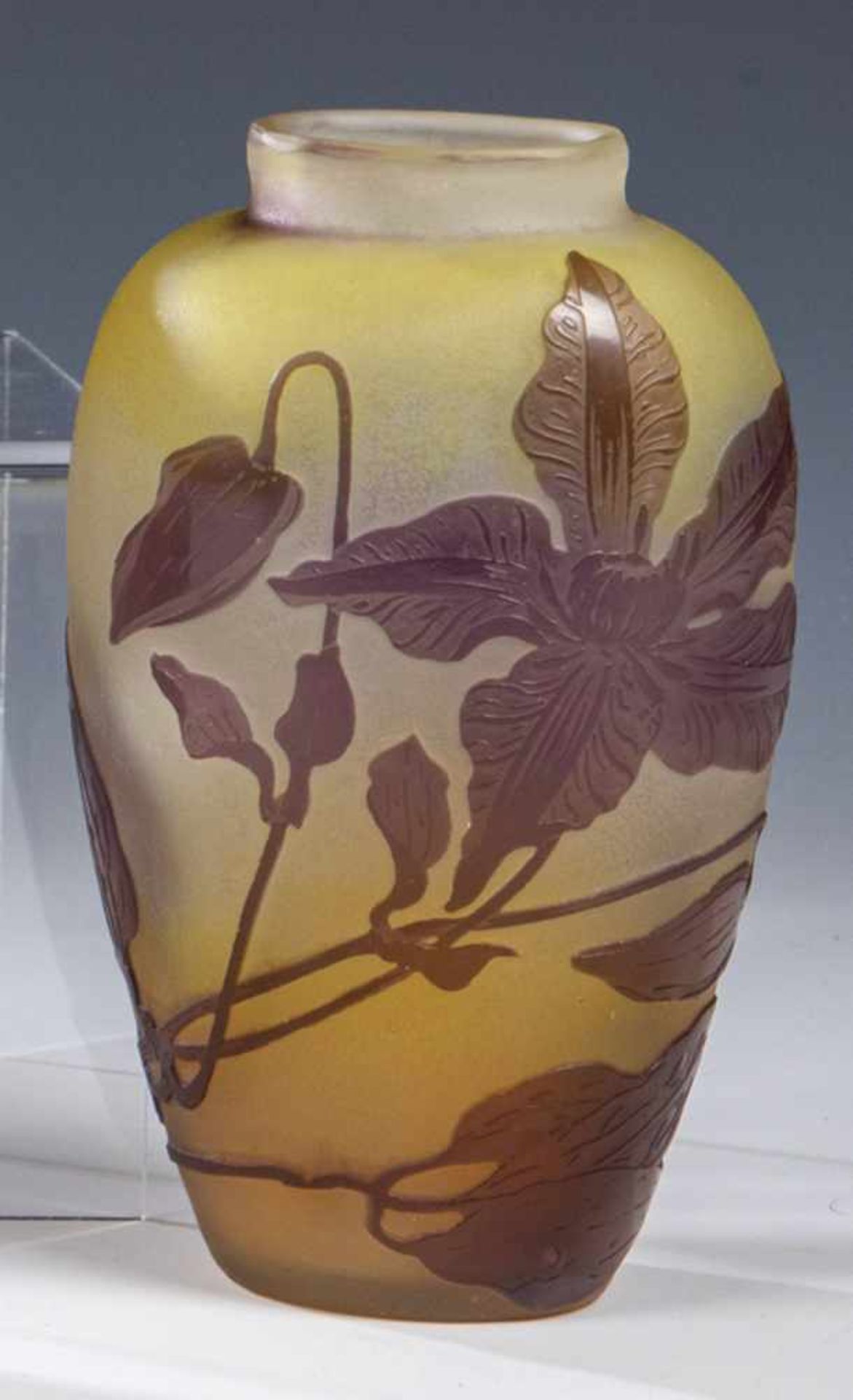 Vase mit Clematis
