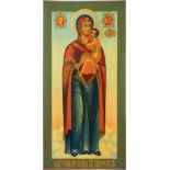 Monumentale und seltene Ikone mit der Gottesmutter Timofeevskija