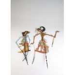 Zwei Wayang Kulit-Figuren