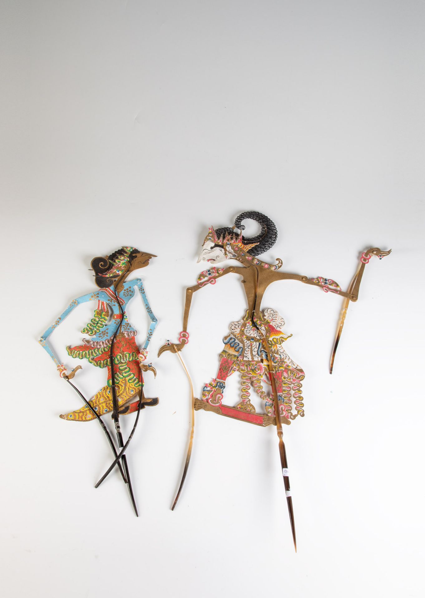 Zwei Wayang Kulit-Figuren