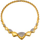 Goldcollier mit Brillanten