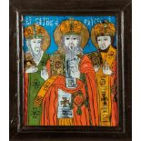 Hinterglasbild: Drei Kirchenväter
