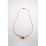 Goldcollier mit Brillanten