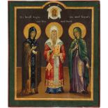 Heilige Matrona, Peter Metropolit von Moskau, Elisabeth