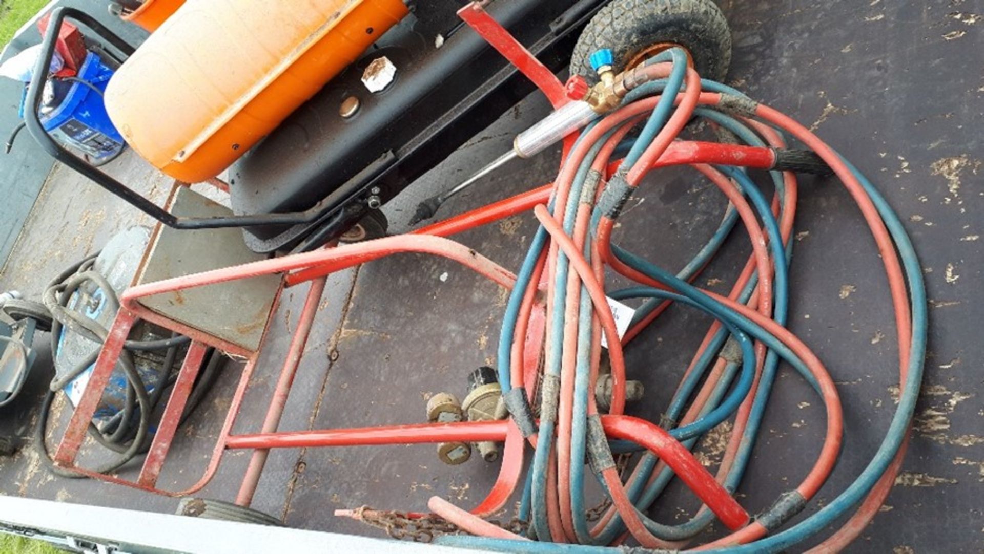 Bottle Trolley and Gas Cutting Torch