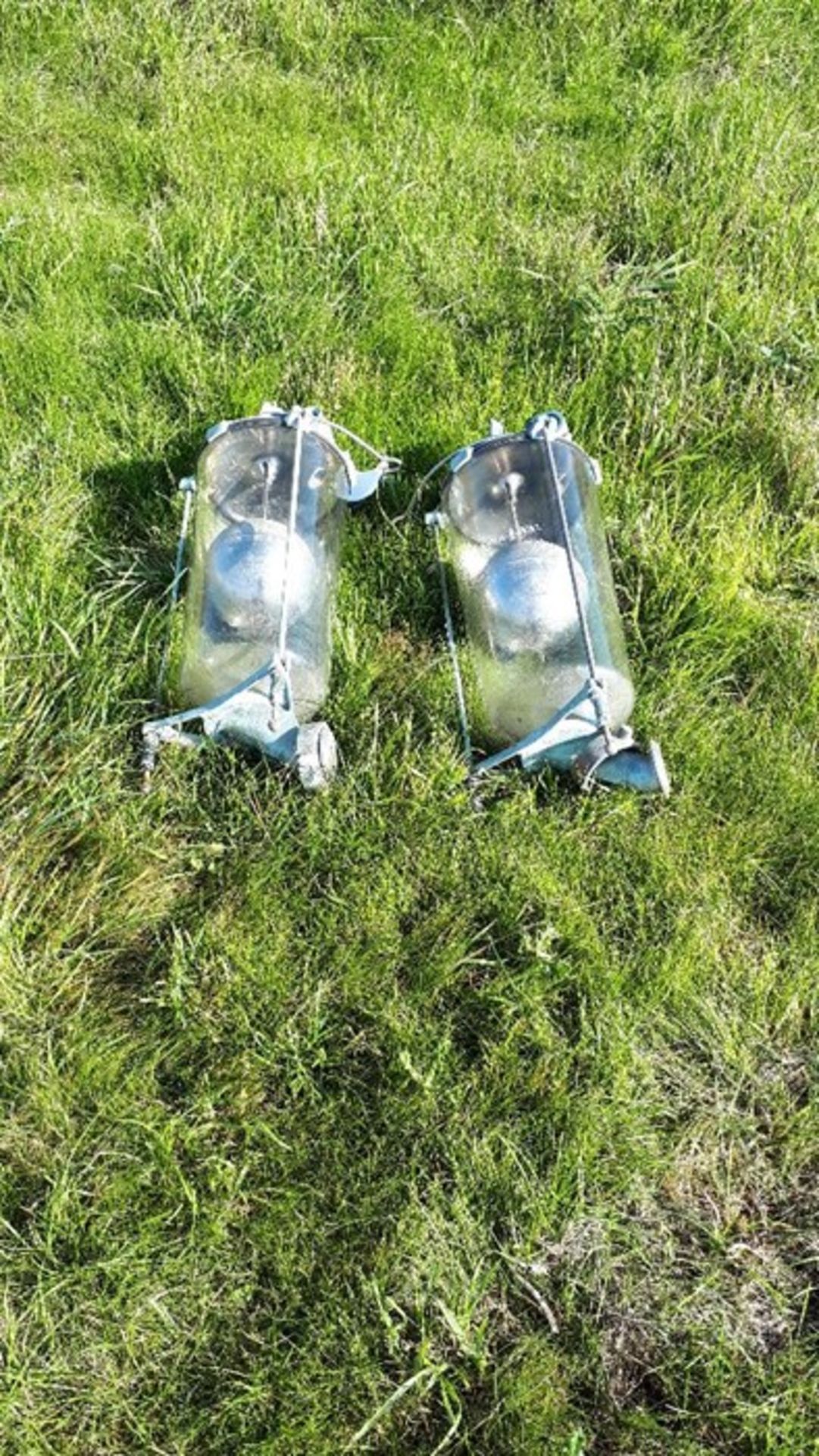 2 x Alfa Laval Glass Milk Jar