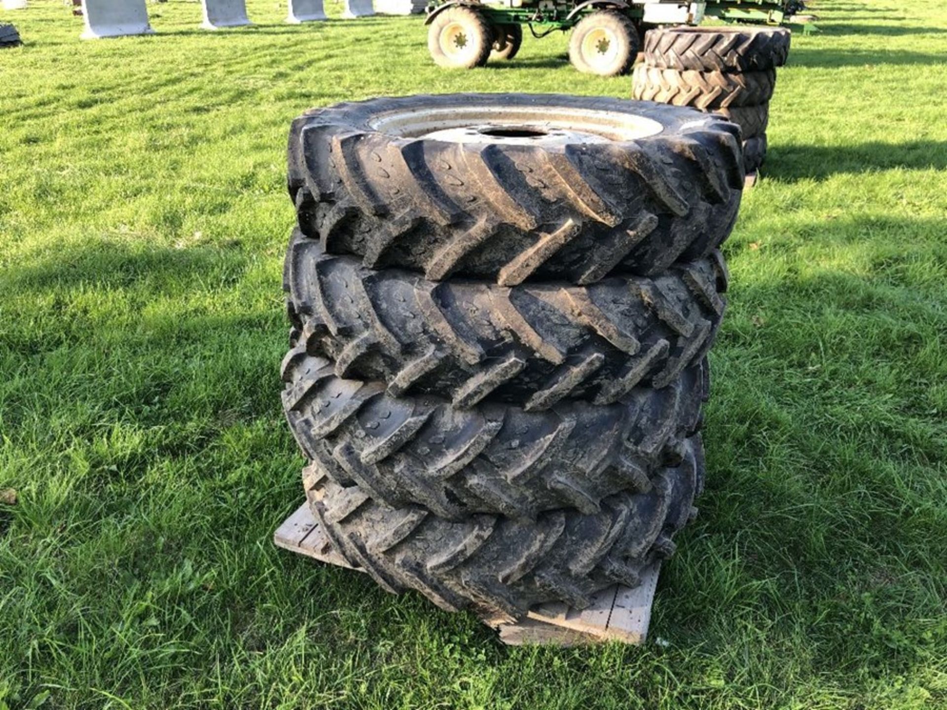 Set of Kleber Traker tyres, 320/85R32 – 80% with eight stud centre to fit Househam Sprayer