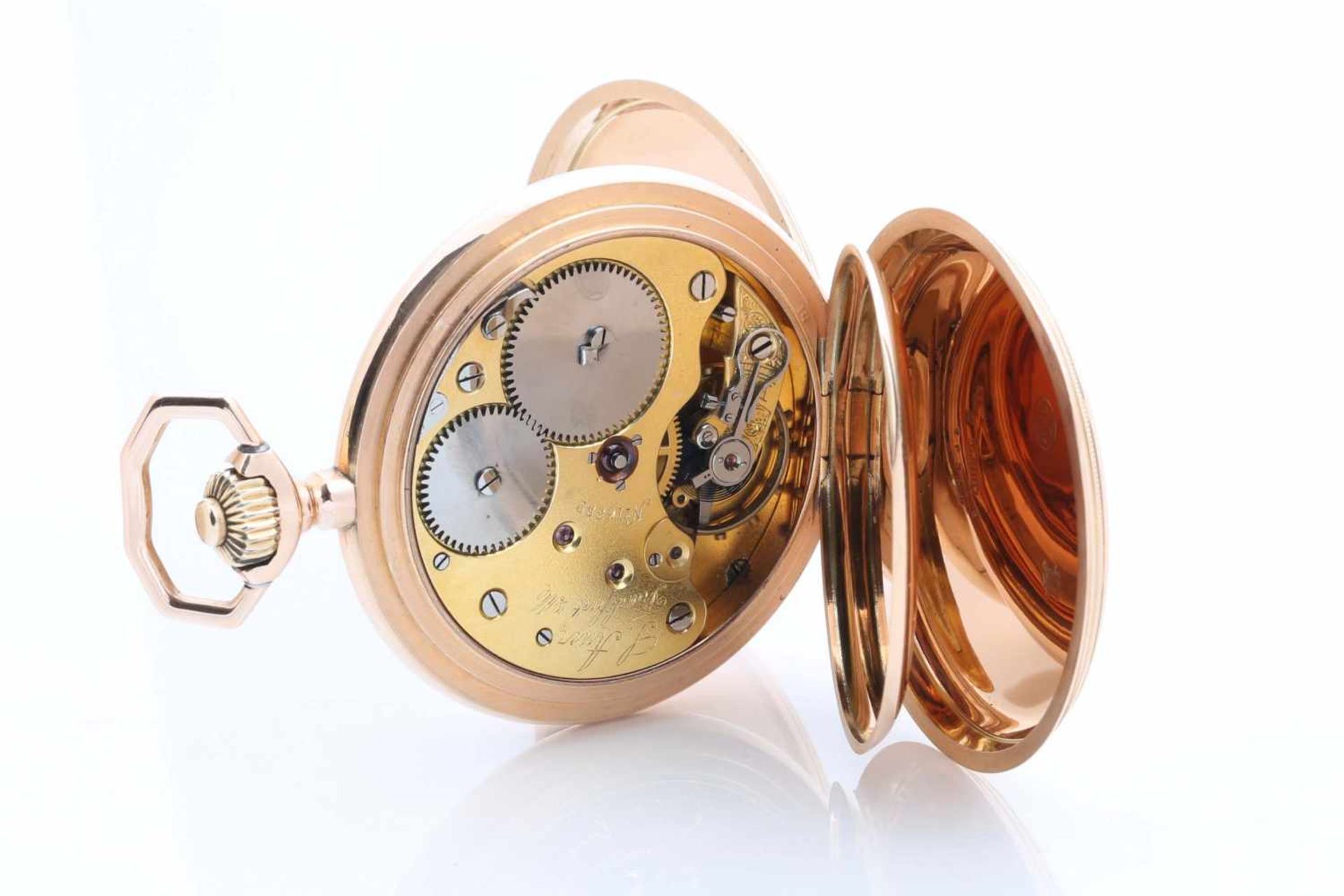 GLASHÜTTE POCKET WATCH 14K GOLD< - Bild 5 aus 7