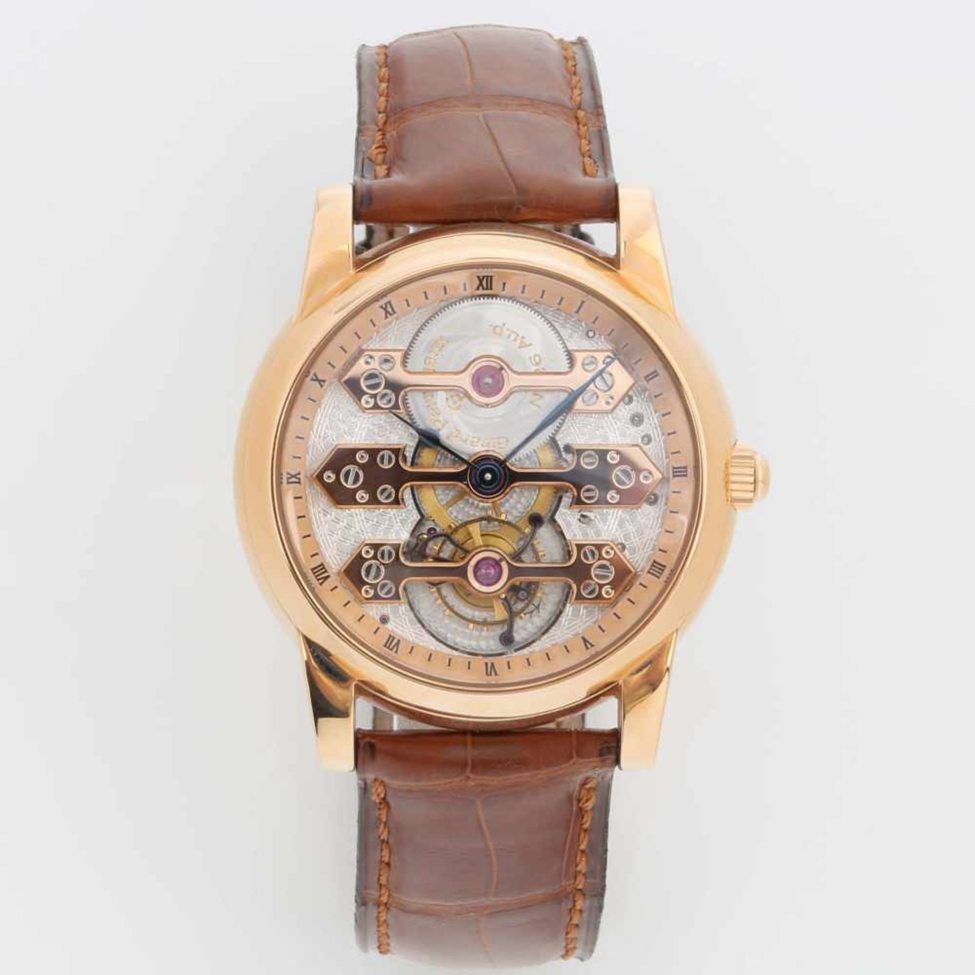 GIRARD PERREGAUX THREE GOLD BRIDGES TOURBILLON RED GOLD