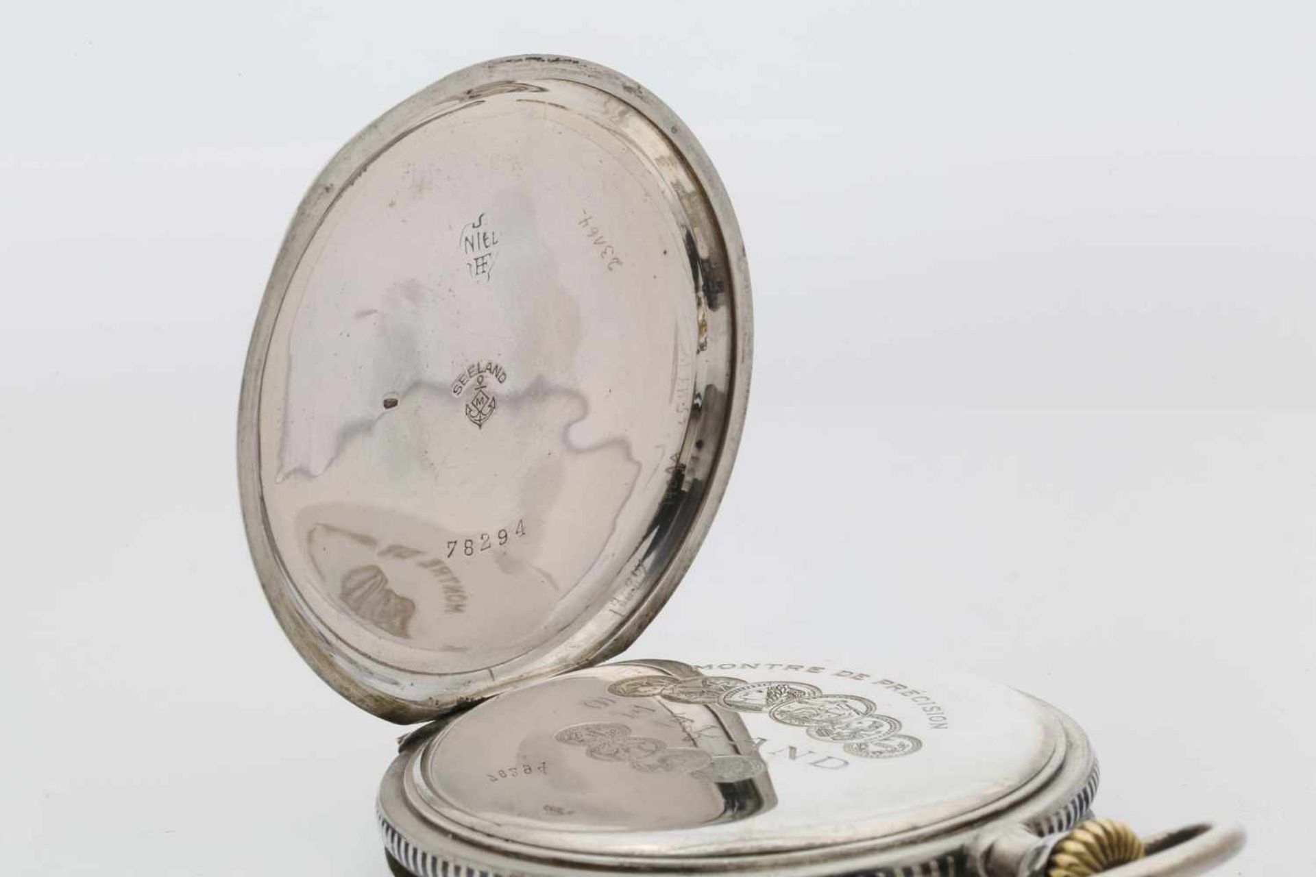 SEELAND POCKET WATCH WITH HUNTING SCENE - Bild 3 aus 4