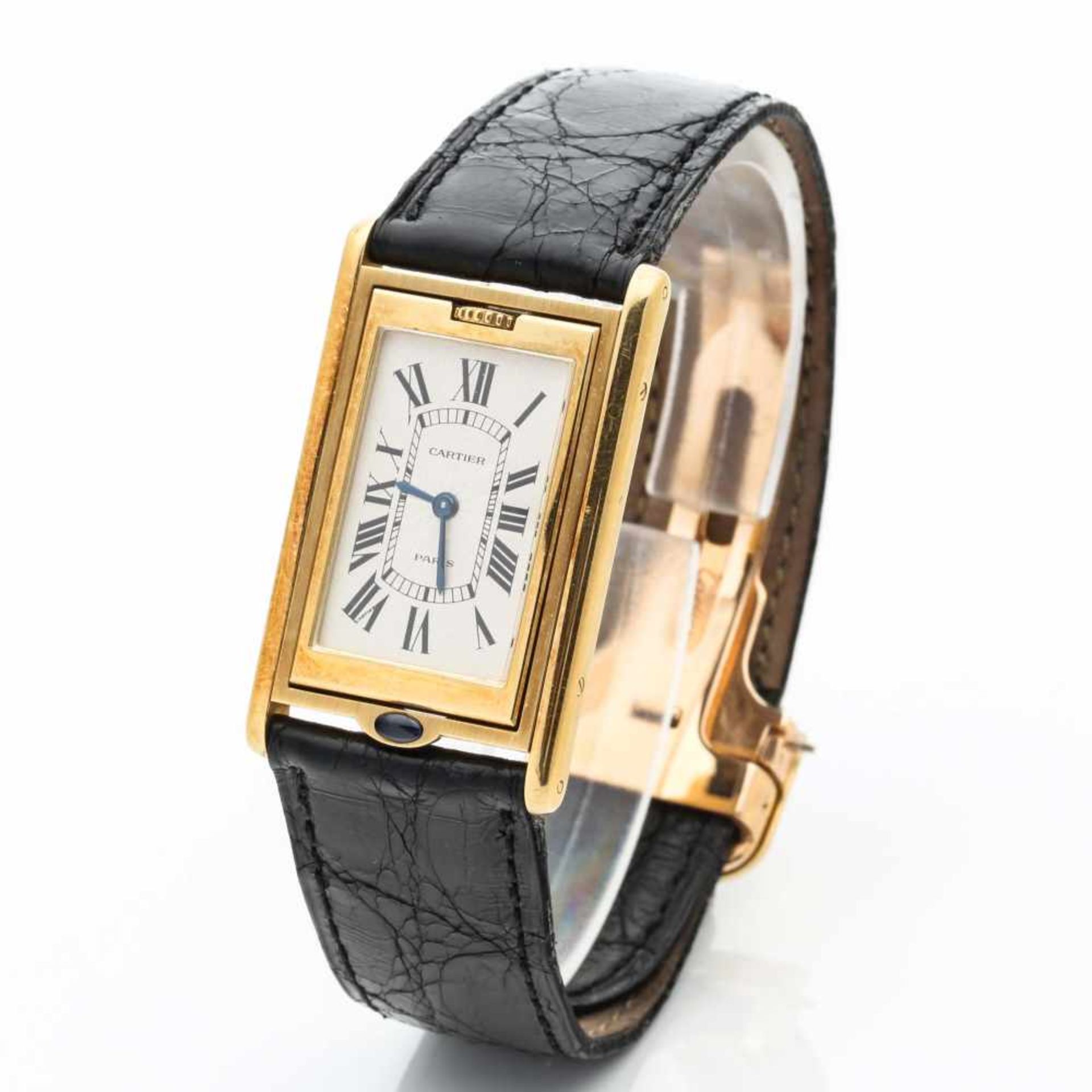 CARTIER TANK BASCULANTE GOLD HANDWINDING - Bild 3 aus 5