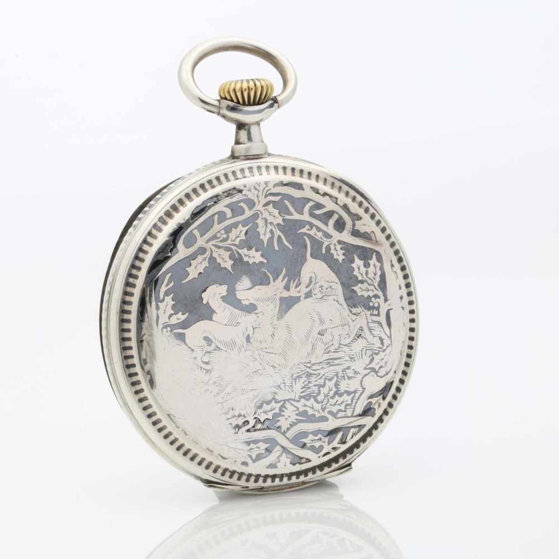 SEELAND POCKET WATCH WITH HUNTING SCENE - Bild 2 aus 4