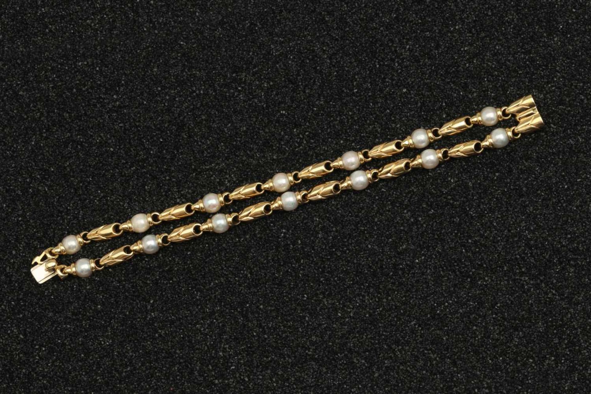 PERLEN-GOLD-BRACELET PASSO DOPPIO, BULGARI - Bild 2 aus 3