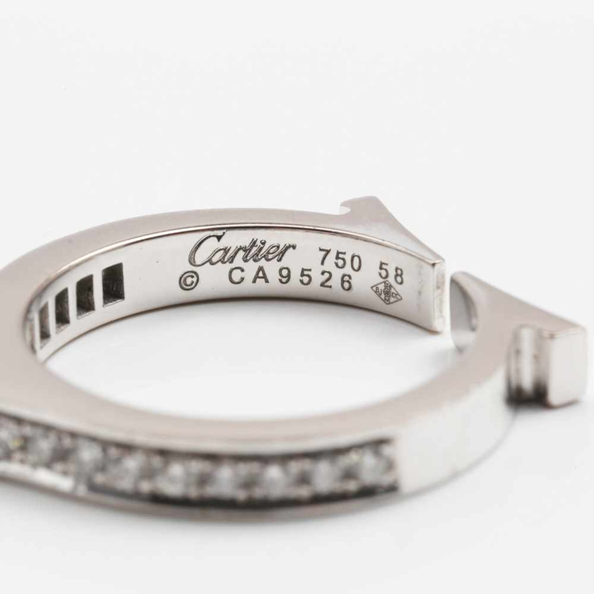 DIAMANT-RING C FLAT, CARTIER - Bild 5 aus 5